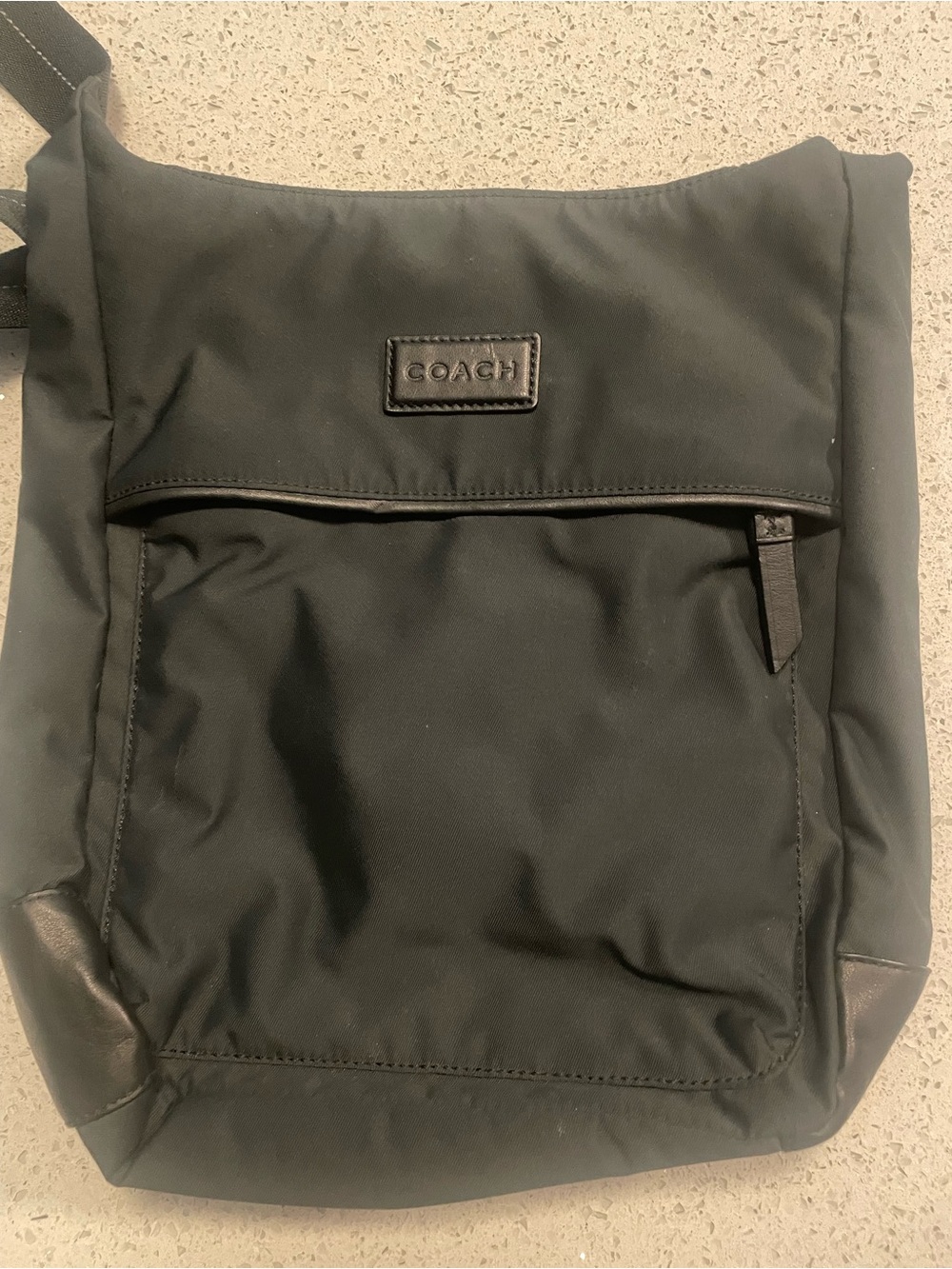 Coach Black Nylon Men's Crossbody Sling Bag